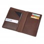 LEATHER PASSPORT COVER SNPC102-BR